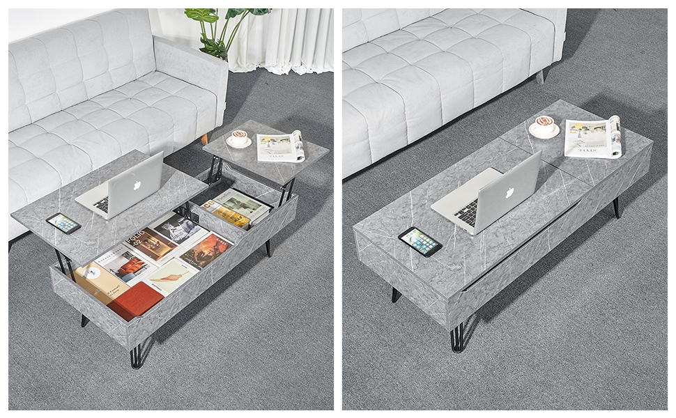 Table de salon moderne extensible