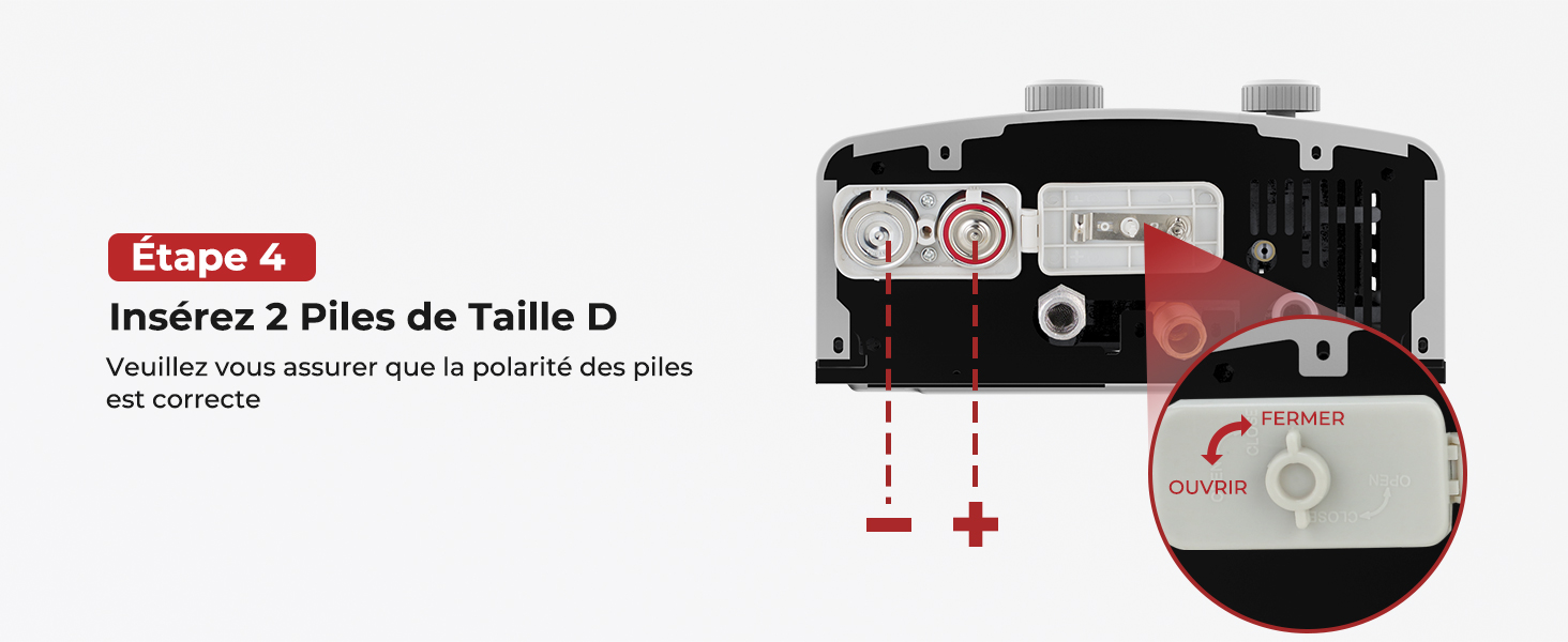 Insérer les piles 2D