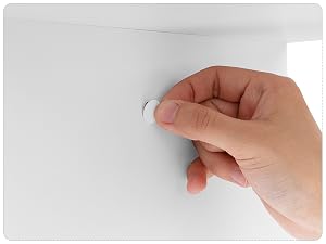 El texto dice «Interrupteur 2 Modes: ON - OFF». Primer plano de las manecillas que muestran el funcionamiento del interruptor con dos modos.