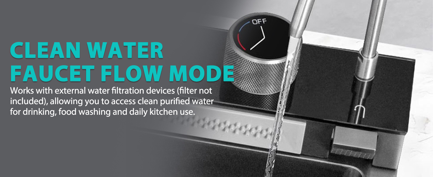 Smart Waterfall Kitchen Sink