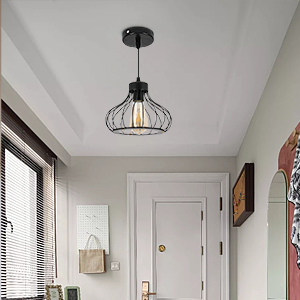 metal cage chandelier