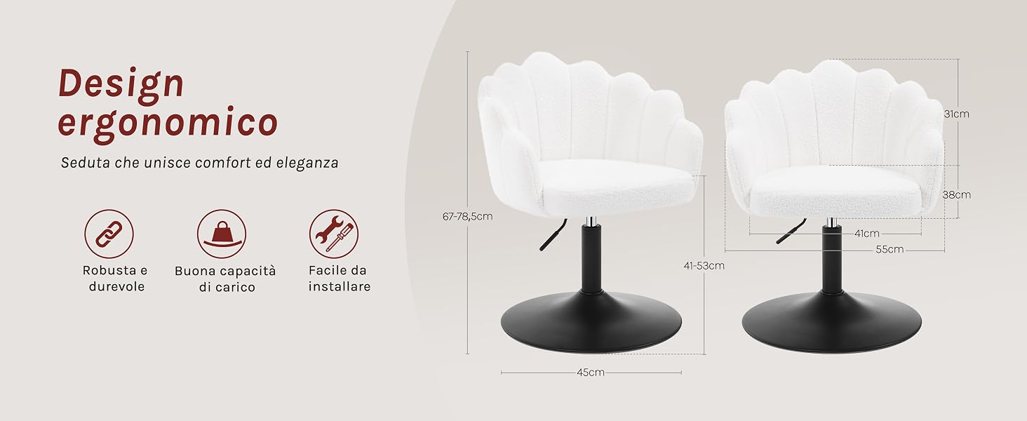 Sgabello da trucco