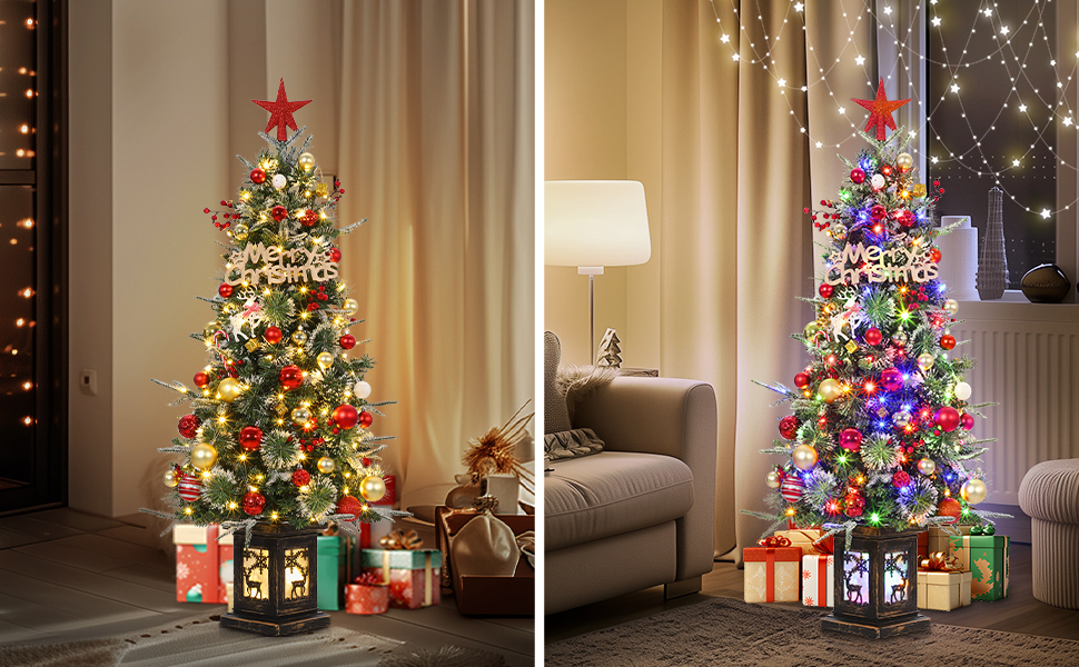 Sapin de Noël artificiel avec éclairage