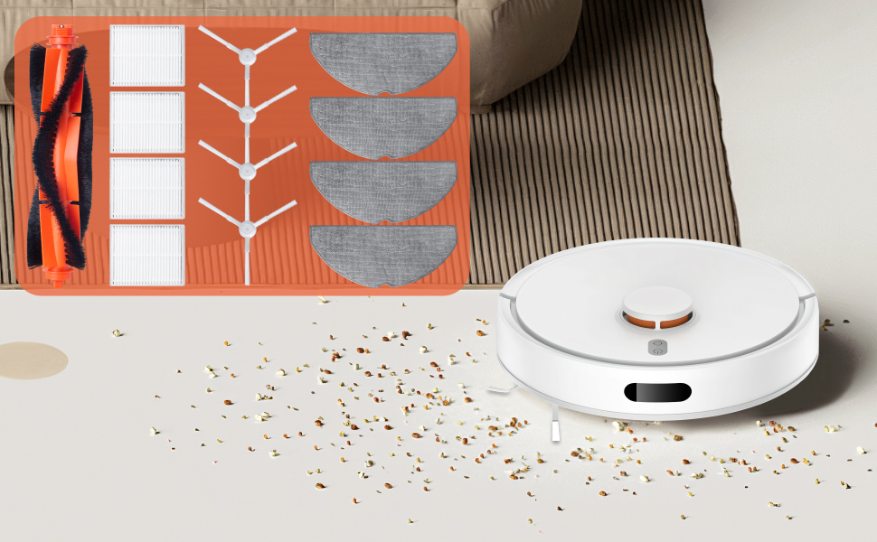 Fixbetter Accessoires pour aspirateur robot Xiaomi S20 Pièces de rechange