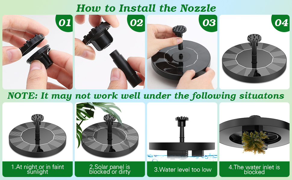 solar water fountain