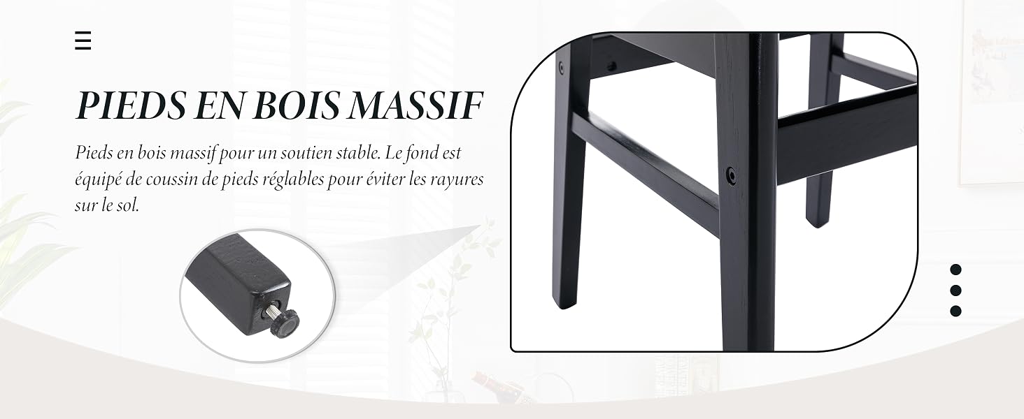 est un design moderne en bois massif.