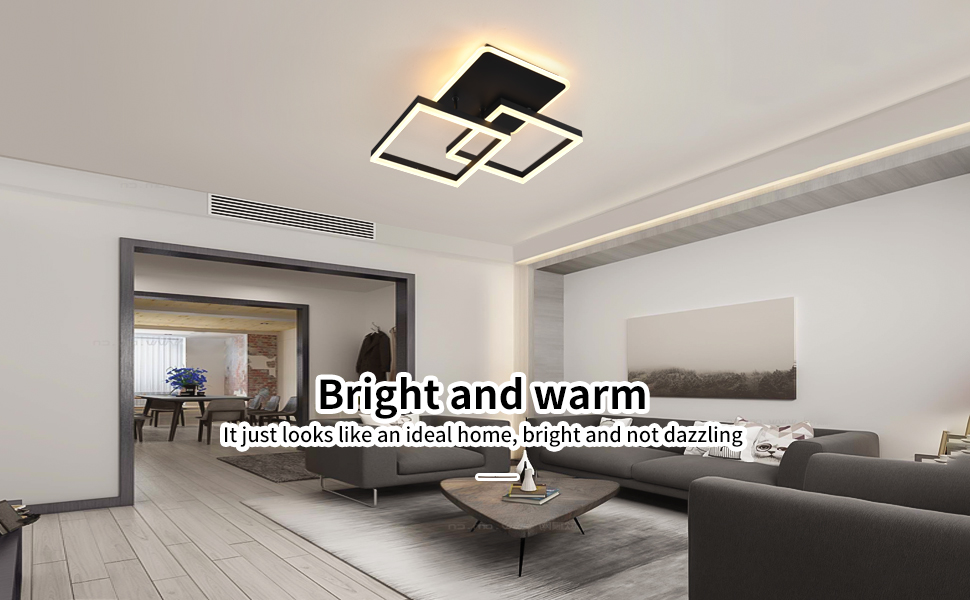 black modern ceiling light