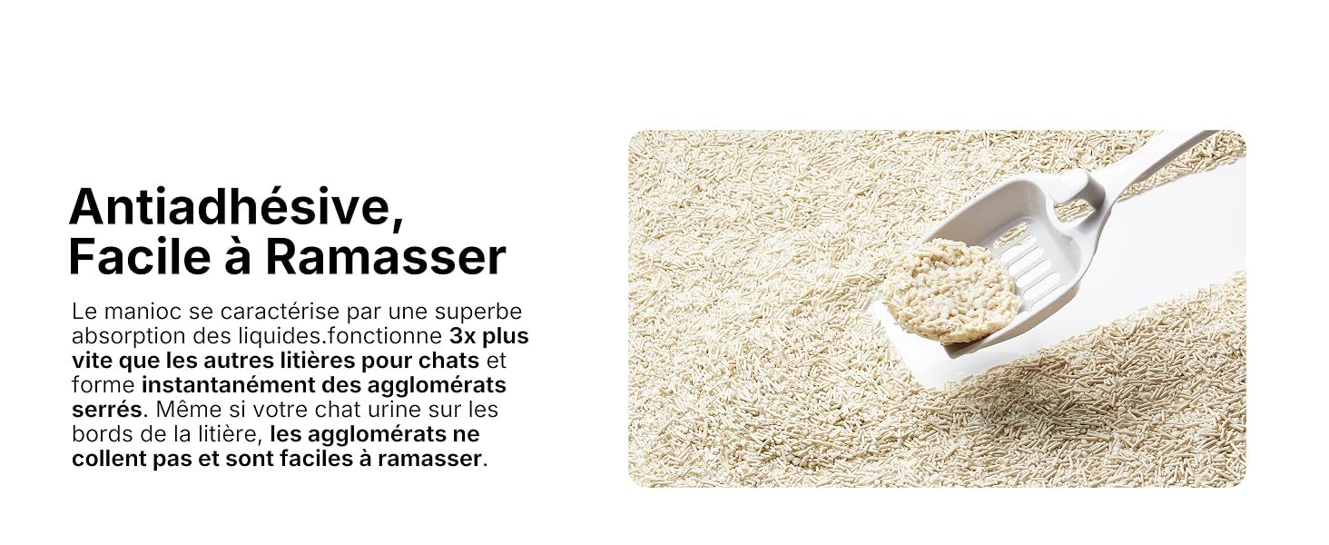 Litière végétale pour chats