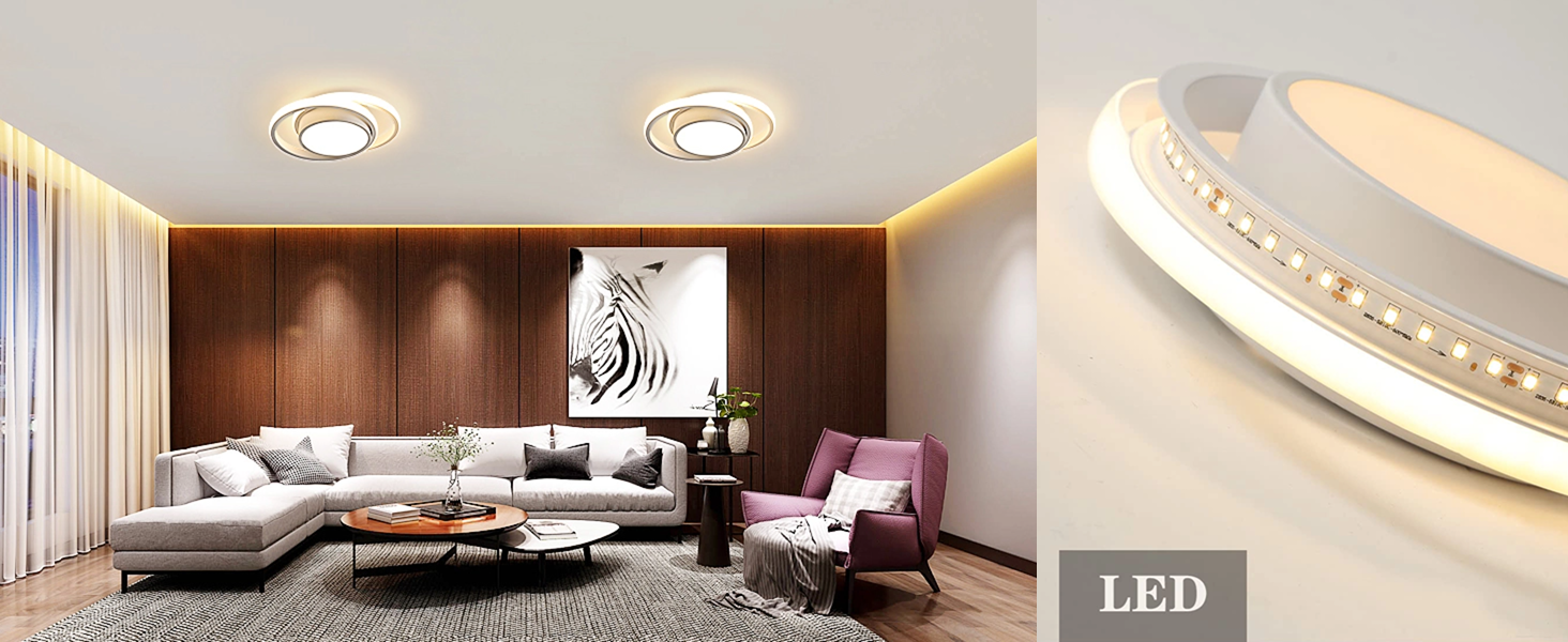 Plafonnier LED Moderne Luminaire Plafonnier Rond