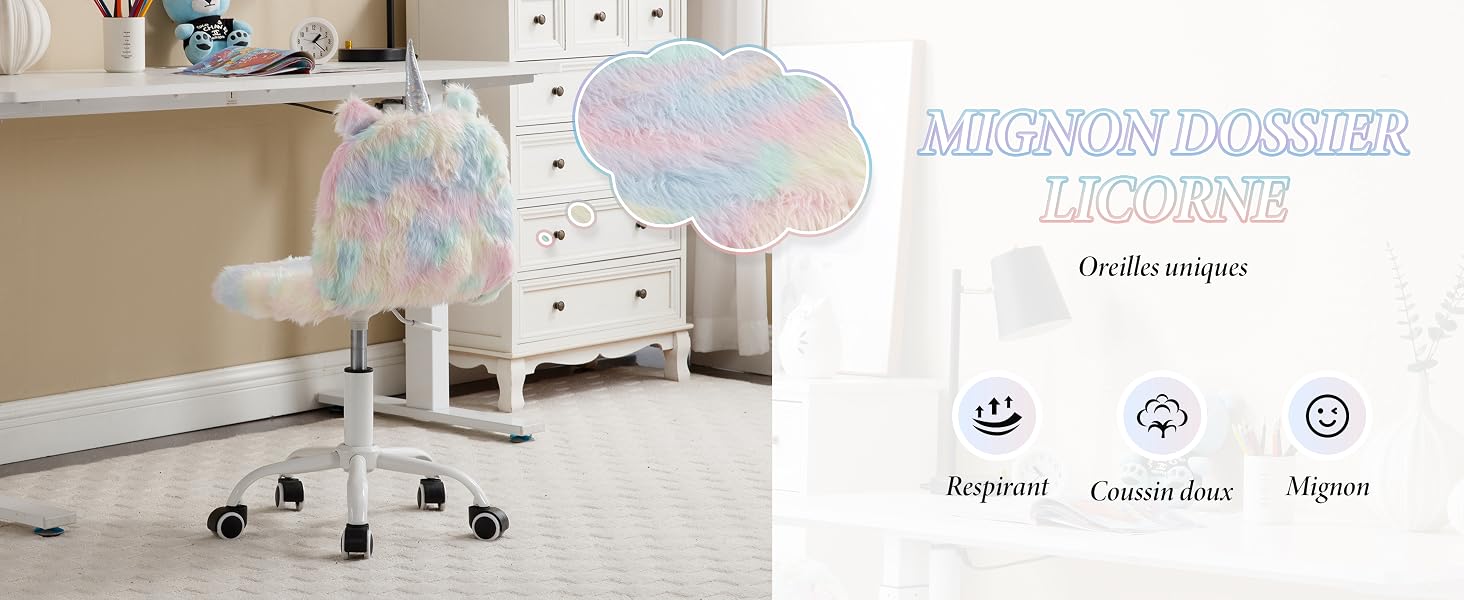 chaise de bureau pour fille
