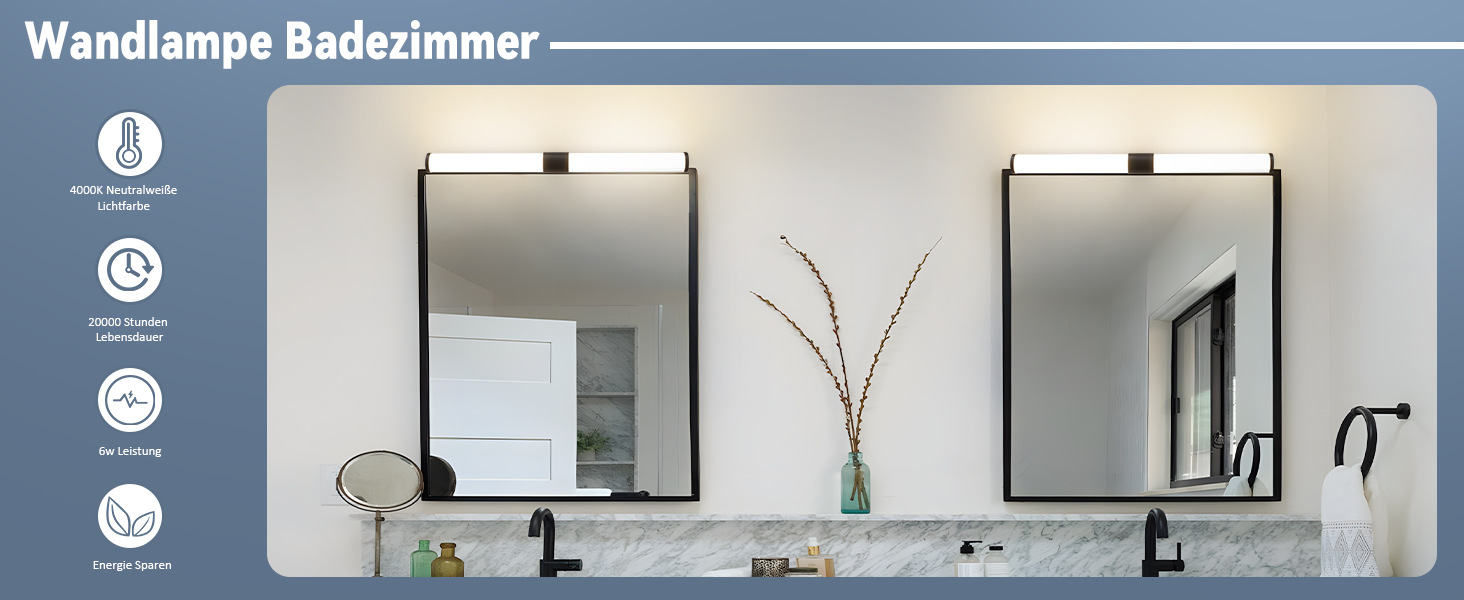 Miroir lumineux pour salle de bain