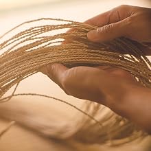 Twisted Seagrass String in Artisan Hand