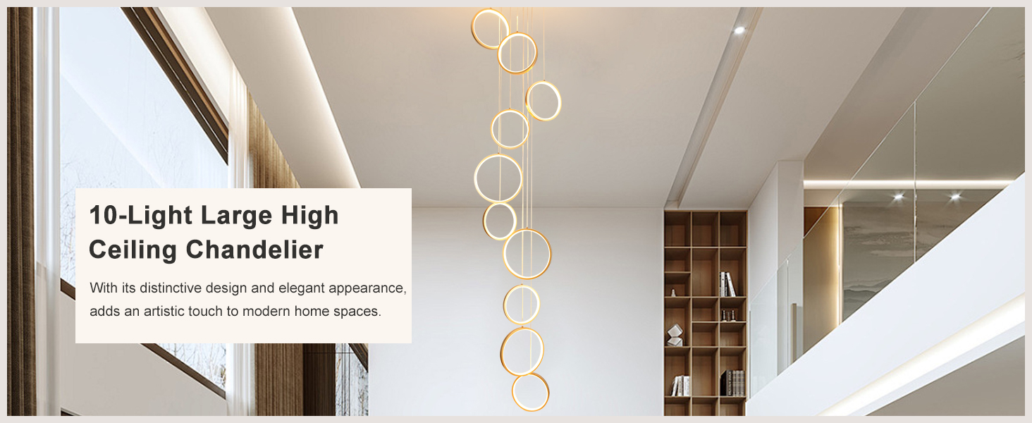 Large chandelier for high ceilings
