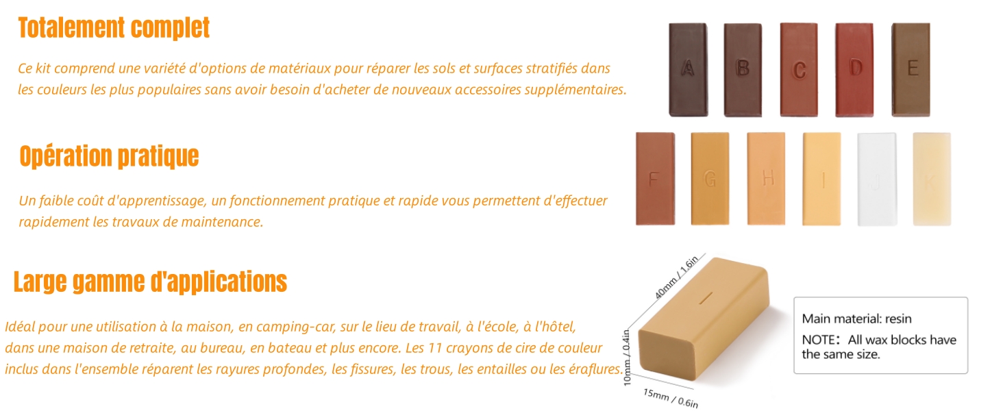 Kit outil de réparation de rayures