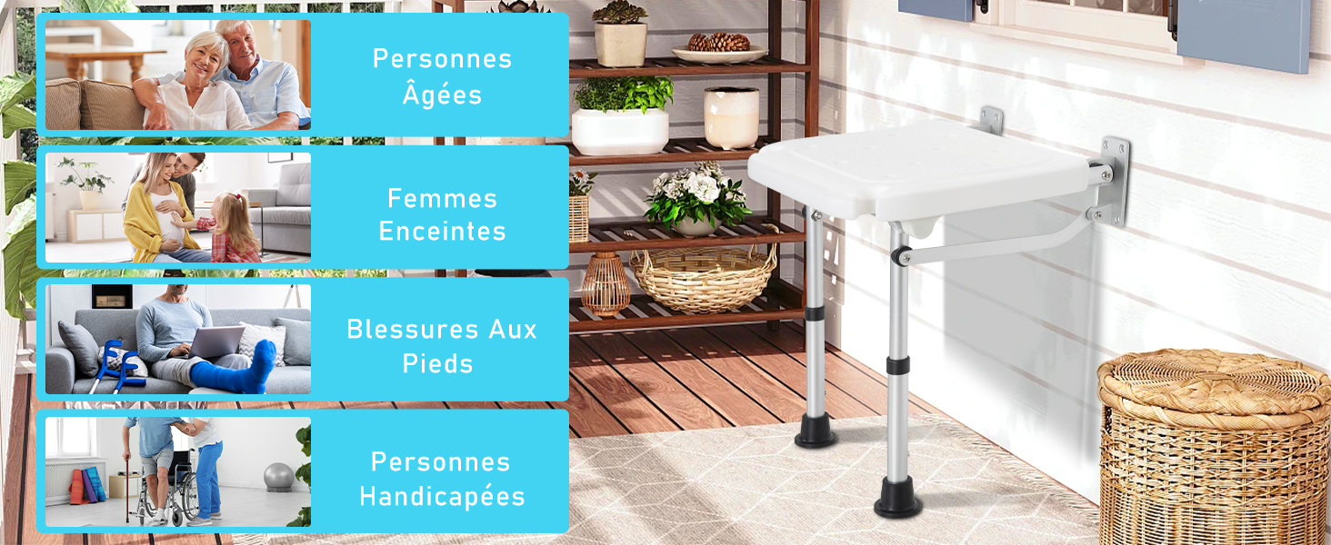Le texte se lit comme suit : « Publication sur Facebook ». Série de photos de design d'intérieur et de décoration d'intérieur disposées en grille montrant des meubles, des espaces de vie et des objets de décoration.