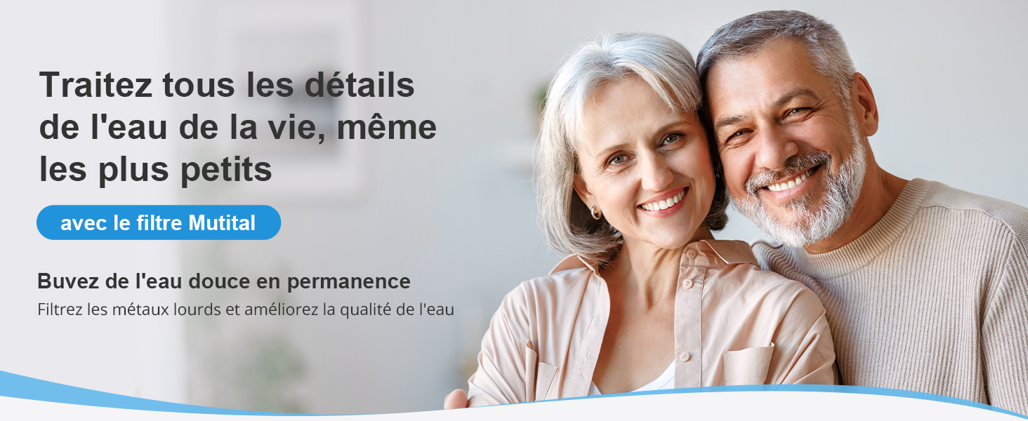 Publicité mettant en scène deux femmes souriantes aux cheveux gris. Bouton bleu avec le texte français « Prenez le temps d'essayer » visible dans le