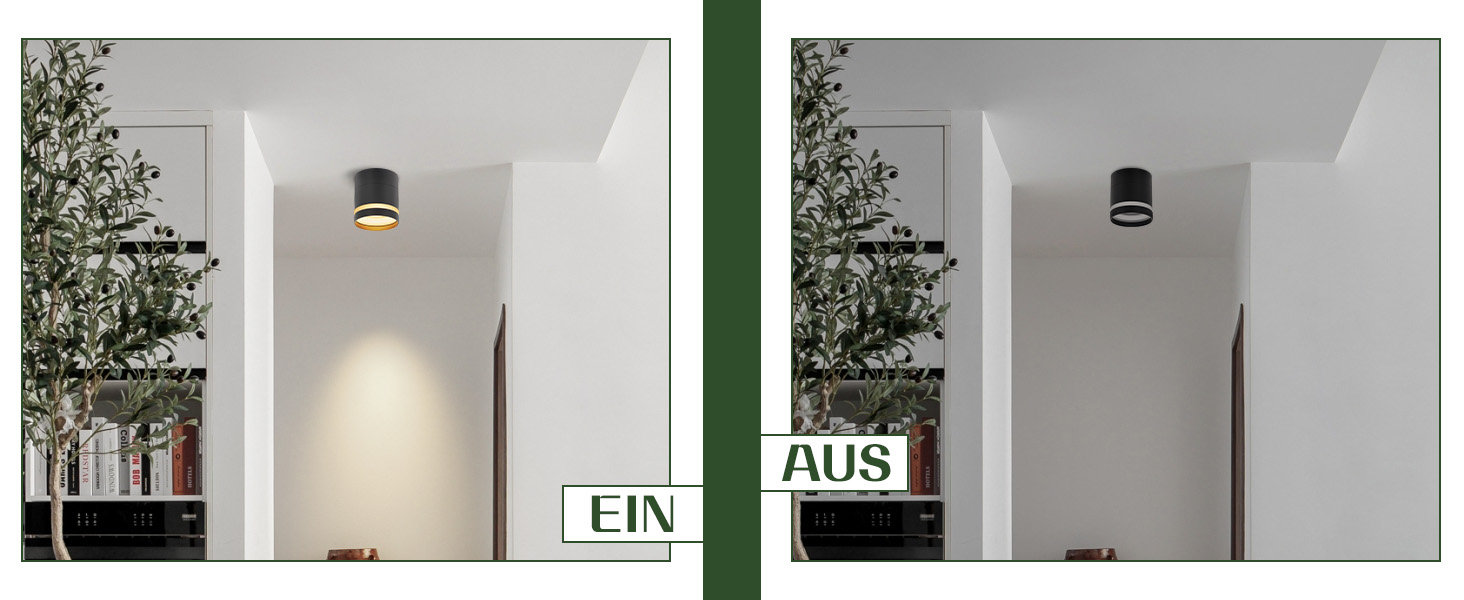 deckenspot schwarz