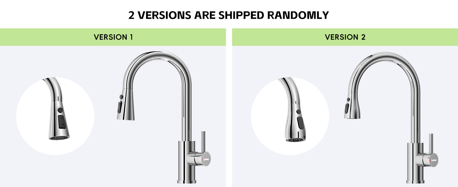 Kitchen Mixer Tap with Pull Out Spray, Stainless Steel Sink Taps Mixer for Kitchen Single Lever