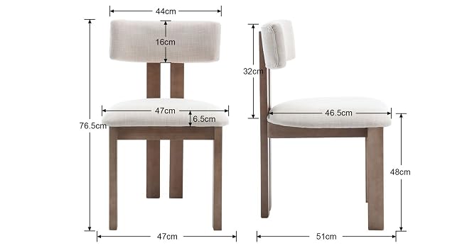 Chaise de Cuisine avec pieds en bois