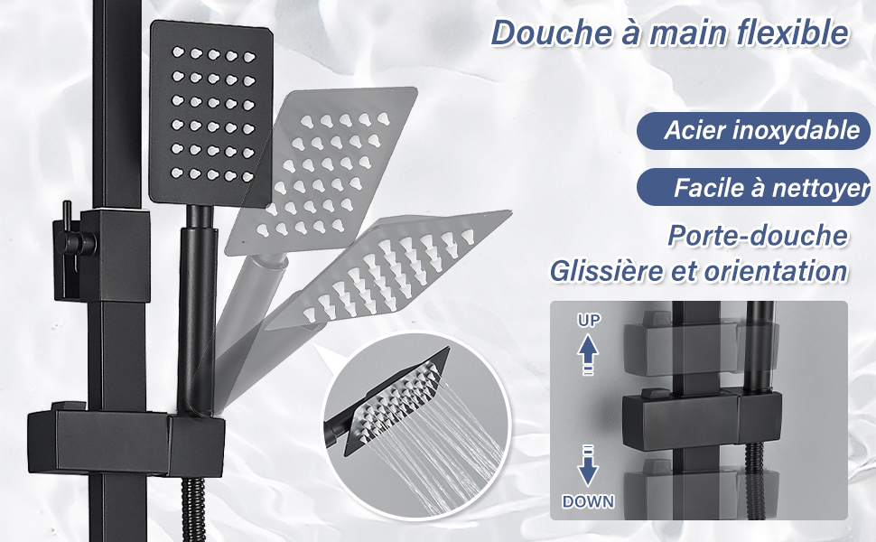 Colonne de Douche Noir