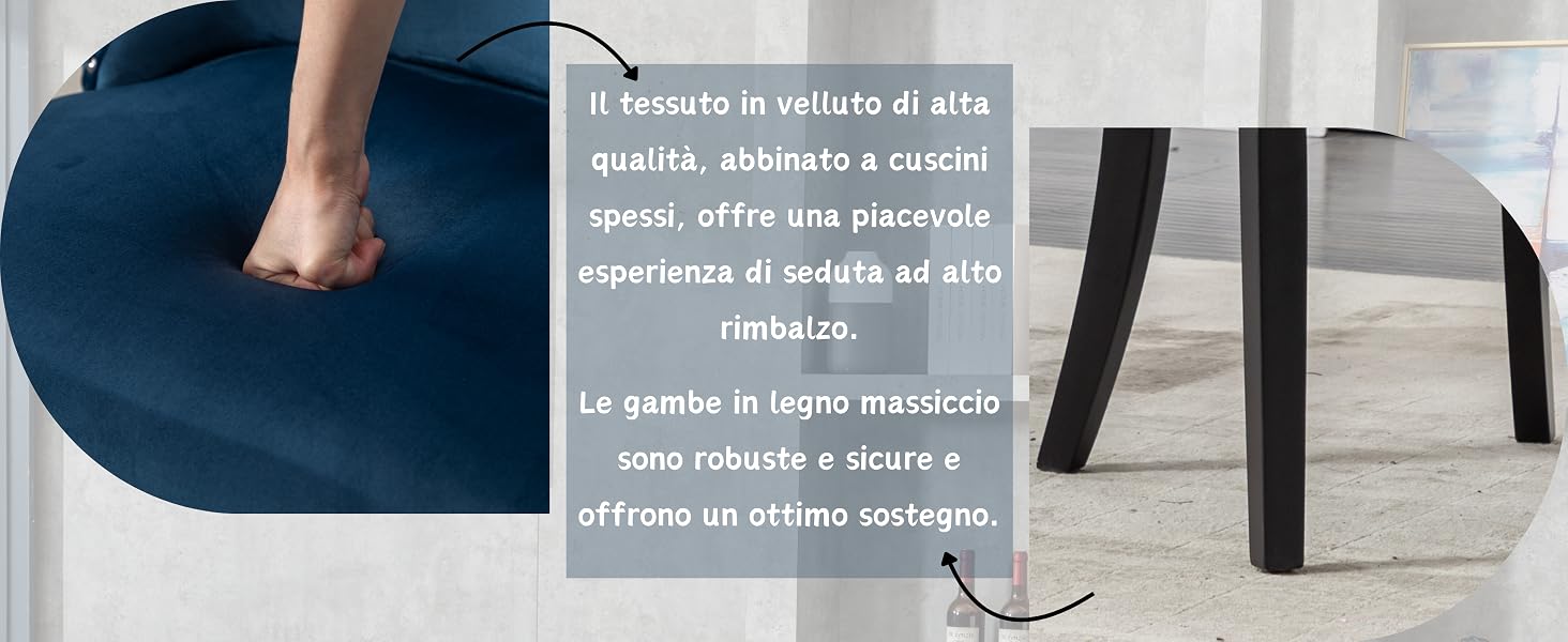 Immagine a pannello diviso che mostra viste ravvicinate di scarpe o calzature, con testo in italiano