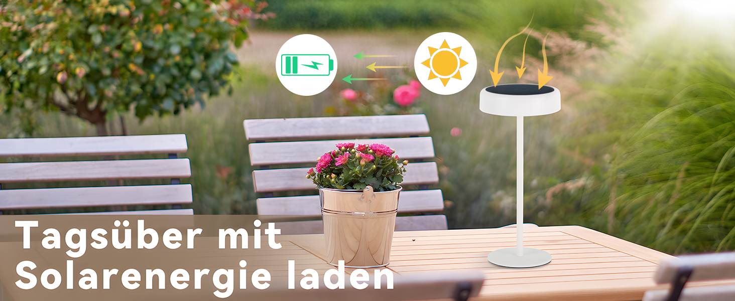 Lampe de table à piles