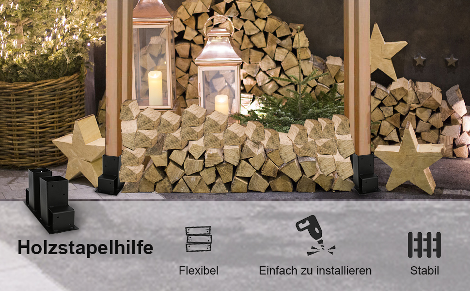 Aide à empiler le bois