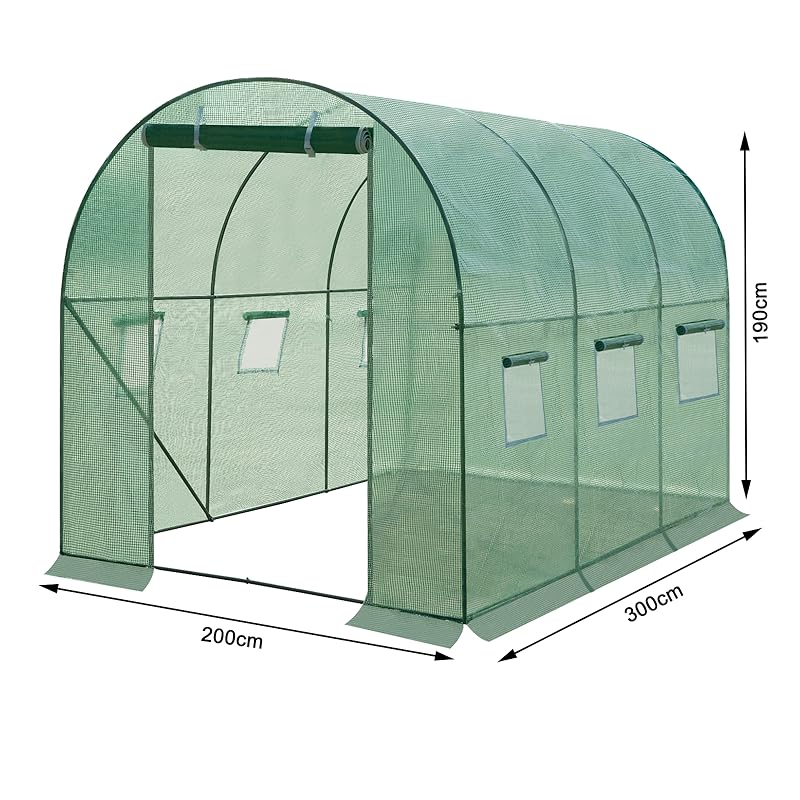 WOLTU Garden Greenhouse. Removable PE Cover 140gsm. Plant Shelter with ...