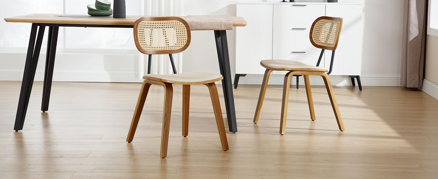 chaise salle a manger rotin