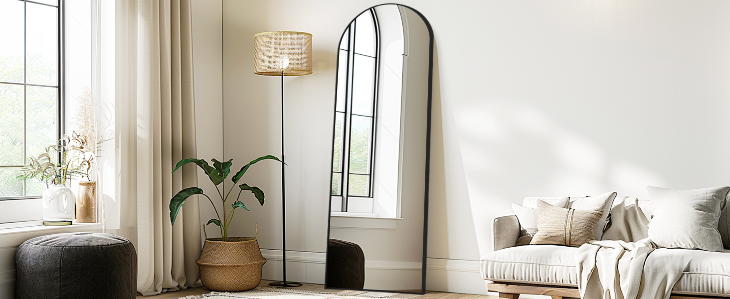 black arch mirror