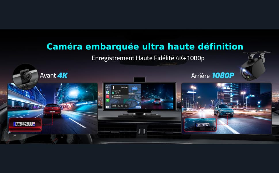 wireless carplay android auto radio multimedia gps camera