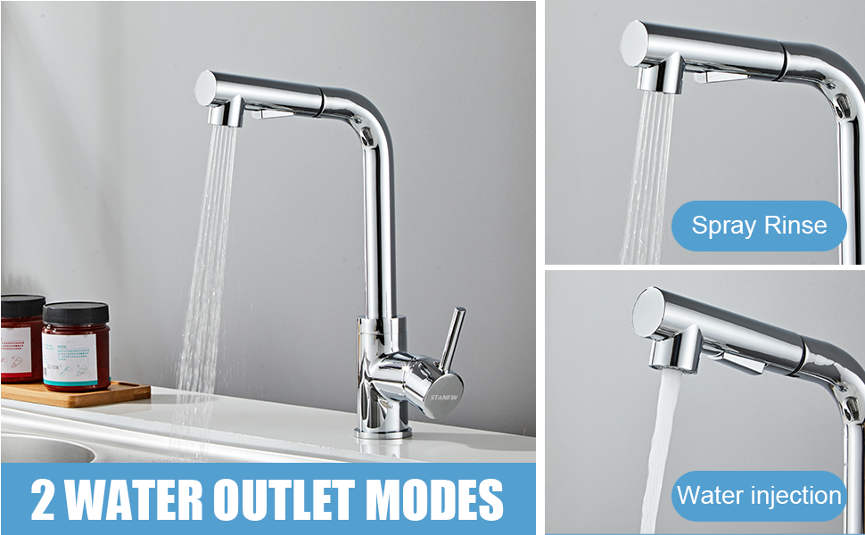 Deux modes de pulvérisation d'eau