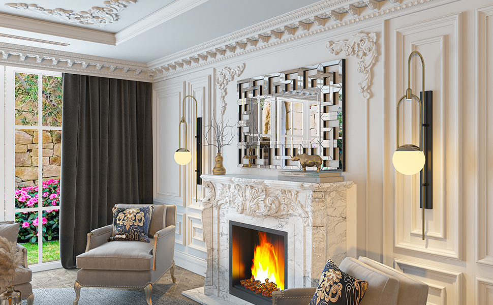 art mirror living room
