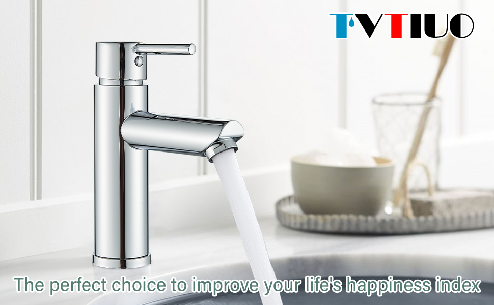 TVTIUO Basin Mixer with Pop-up Waste