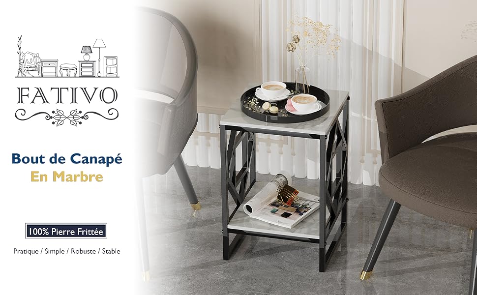 table basse marbre