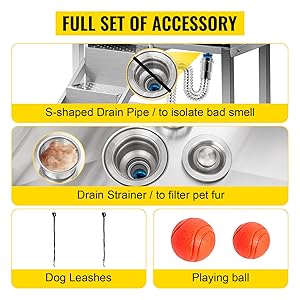 Baignoire de Toilettage Animaux de Compagnie