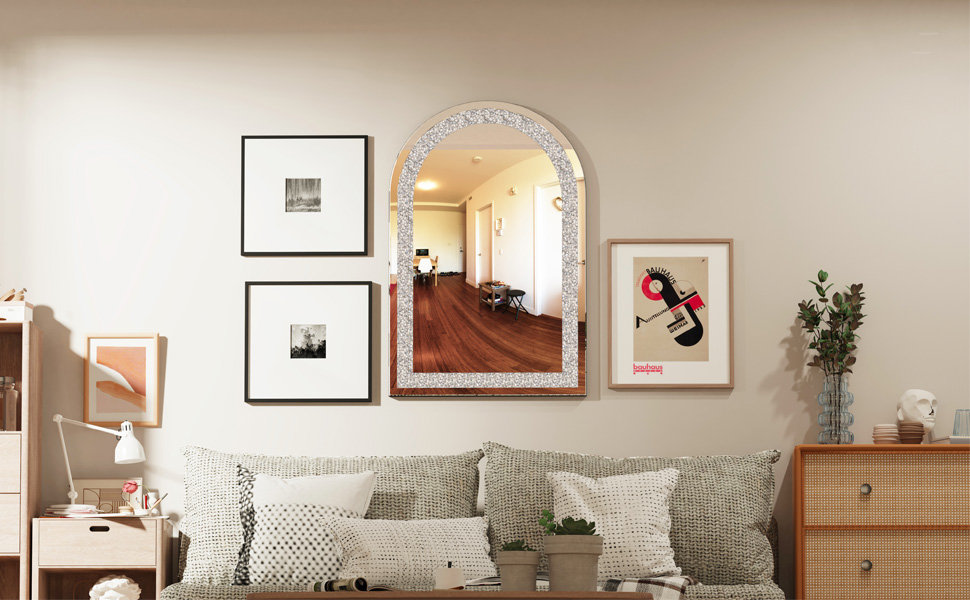 specchi da camera moderni arco specchio argento specchio da parete camera da letto decorazioni