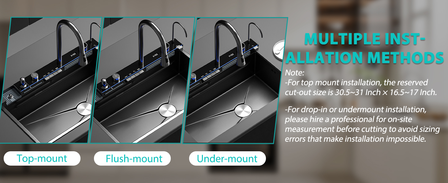 Smart Waterfall Kitchen Sink