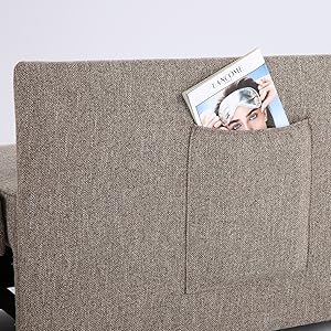 SEJOV Canapé Convertible 4-en-1, 2-3 Places, Chaise Longue/Pouf/Lit Pour Petit Espace - 1m/1.8m - 2 Oreillers - Dossier Réglable à 5 Niveaux - Gris -VIDAXL || Songmics Soldes AAHKMJXYDAFdJAOAIMEbOAchlkWZ0oakZn uVZ0mPidMNbILvCvspZ4oG3fPgIqc1P26RdPiG8KHKUtblW5 ULKvLD1OHzwX