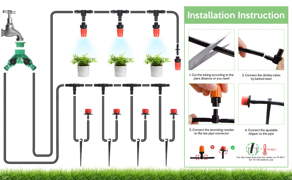 Irrigation goutte à goutte Kit système