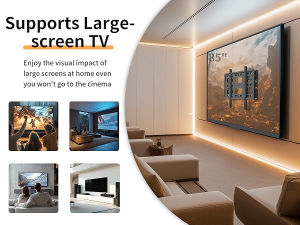 supporto TV da parete estendibile inclinabile  staffa tv 55 50 pollici samsung braccio tv