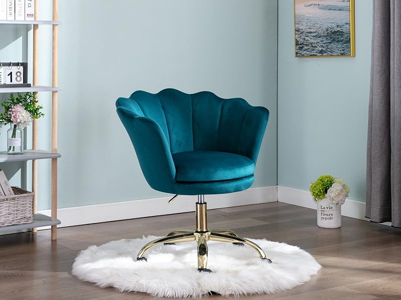 chaise bureau en velours