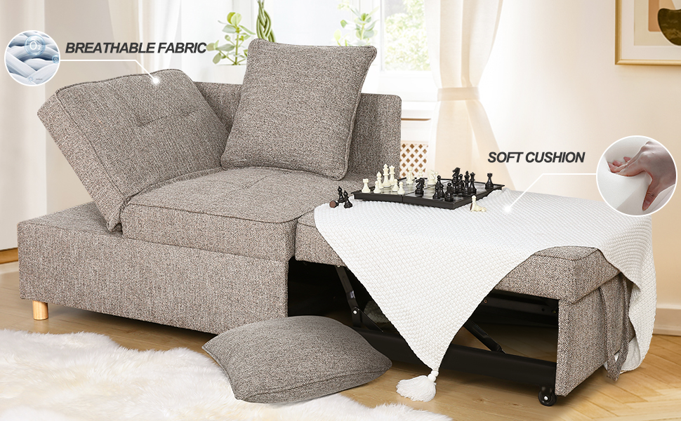 SEJOV Canapé Convertible 4-en-1, 2-3 Places, Chaise Longue/Pouf/Lit Pour Petit Espace - 1m/1.8m - 2 Oreillers - Dossier Réglable à 5 Niveaux - Gris -VIDAXL || Songmics Soldes AAHKMJXYDAFdJAOAIMEbOAchlkWZ0oakZn uVZ0mPidMNbILvCvspZ4oG3fPgIqc1P26RdPiG8KHKUtblW5 ULKvLD1OHzwX jolGWPZGyLZfEngLi8KajDzMRAdAICrdtet5ZD69lb3zY5yR0oLwO sJg0gHhMpwTFfg2GrvHTNh51q