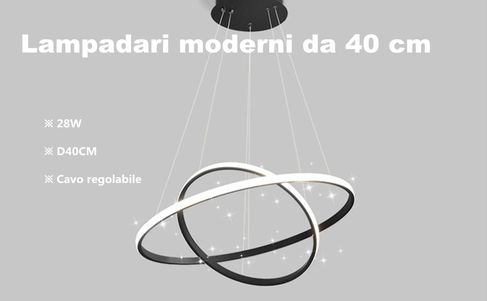 DAXGD Lustre à LED moderne