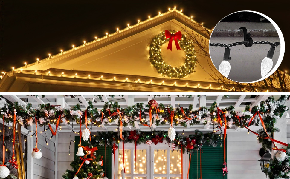 christmas tree gutter hooks