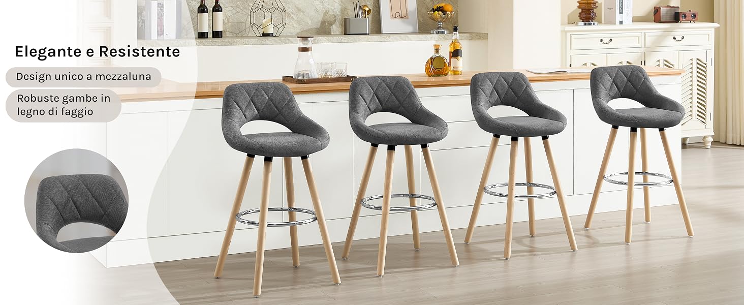 il nuovo design degli sgabelli da bar