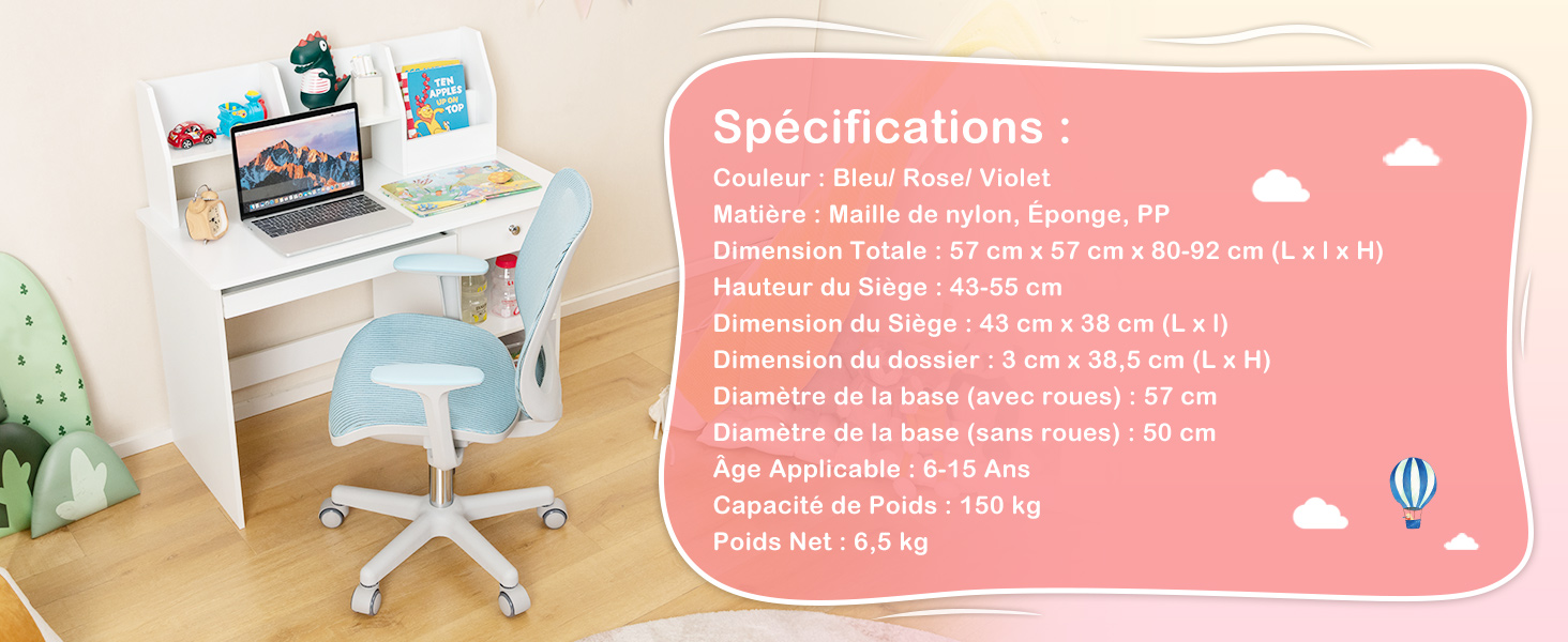 une chambre avec bureau et chaise