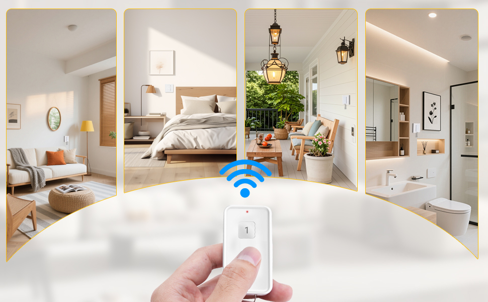 Serie de interiores, moderna, minimalista Wohnräume mit weißen Wänden, vernetzten Smart-Home-Funktionen und modernen Möbeln zeigen.