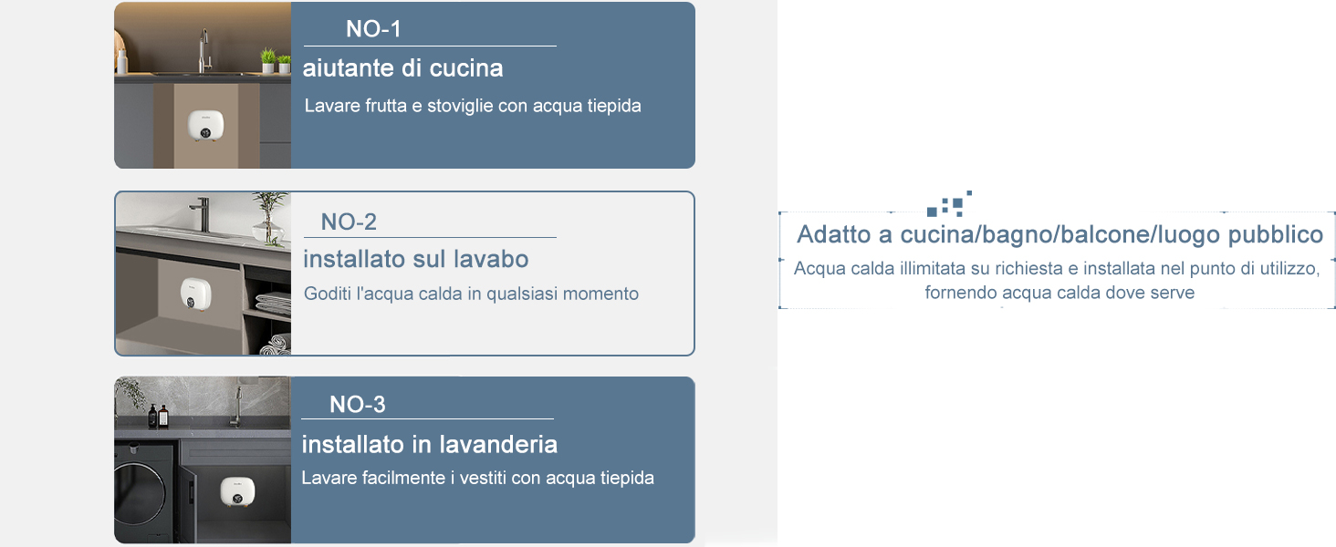 𝐇𝐚𝐩𝐩𝒚 𝐍𝐞𝒘 𝐘𝐞𝐚𝐫 𝐆𝐢𝐟𝐭Riscaldatore di Acqua, scaldabagno  Elettrico istantaneo a Parete con Controllo vocale a Parete per Bagno  220-240 V.(Nero) : : Fai da te