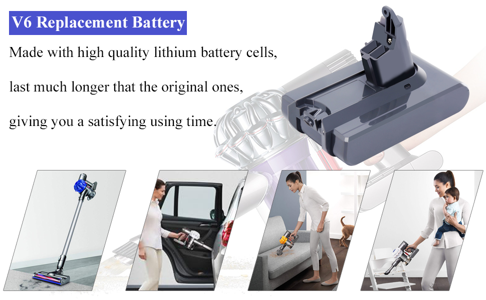 v6 replacement battery compatible with dyson V6 dc59 dc62 battery